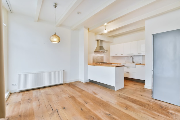 Interior of a beautiful kitchen of an elite house