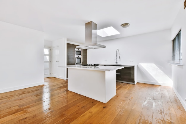 Interior of a beautiful kitchen of an elite house