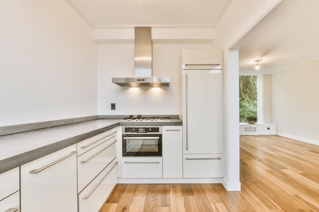 Interior of a beautiful kitchen