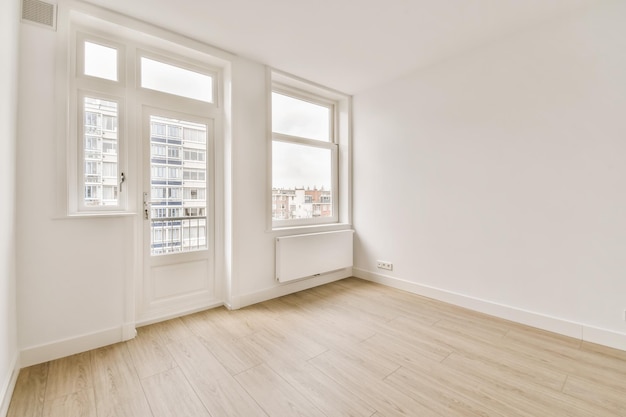 The interior of a beautiful room with a window