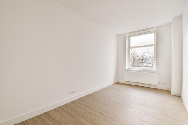 The interior of a beautiful room with a window