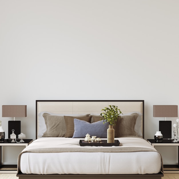 Interior Bedroom Wall Gallery Mockup 