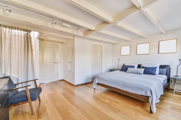 Photo interior of bedroom