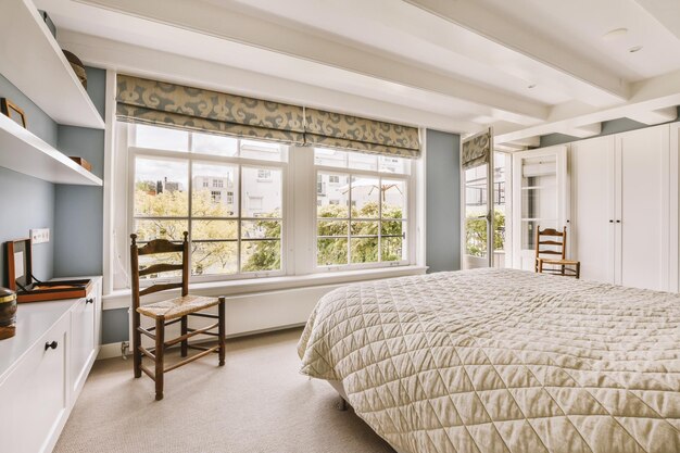 Photo interior of bedroom