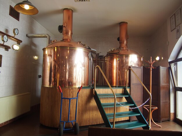 Interior of brewery