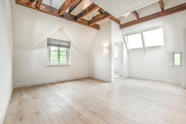 Interior of a bright and spacious room in luxury house