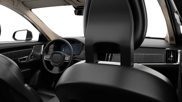 Interior of a car 3d render