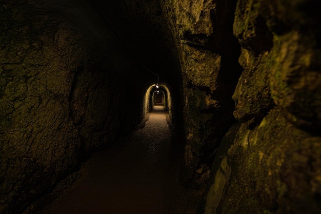 Photo interior of cave