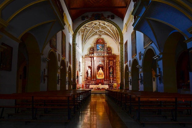 Interior of the church of la merced de baza granada