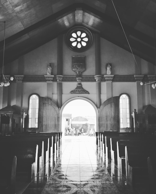 Interior of church