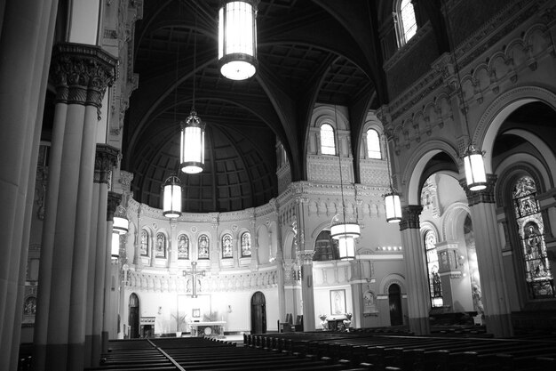 Interior of church