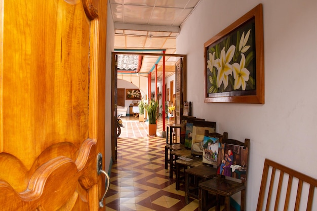 Interior of a colombian house