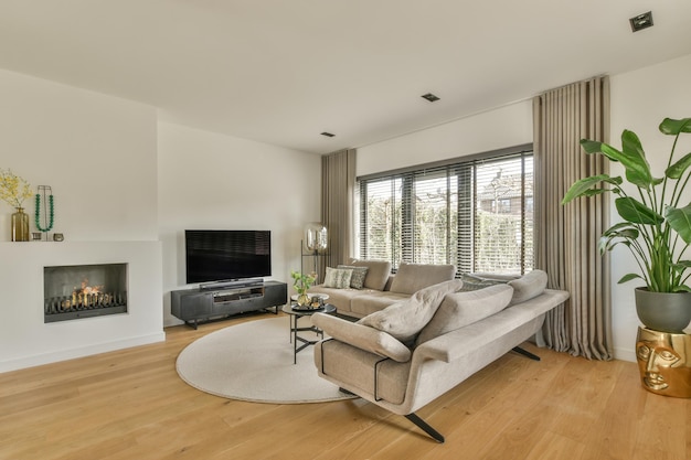 Premium Photo | Interior of contemporary living room