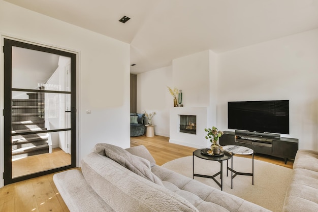 Interior of contemporary living room