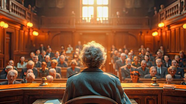 Interior of a courtroom or law enforcement office law enforcement office courthouse or law