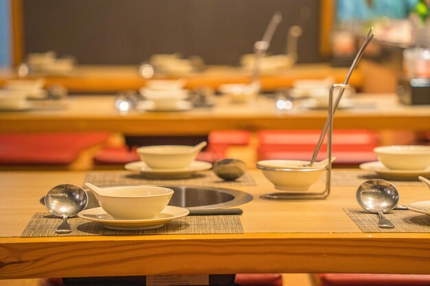 interior of cozy restaurant contemporary design in loft style modern dining place and bar counter copy space