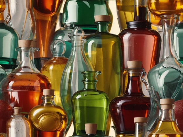 Interior Decorative Glass Bottles