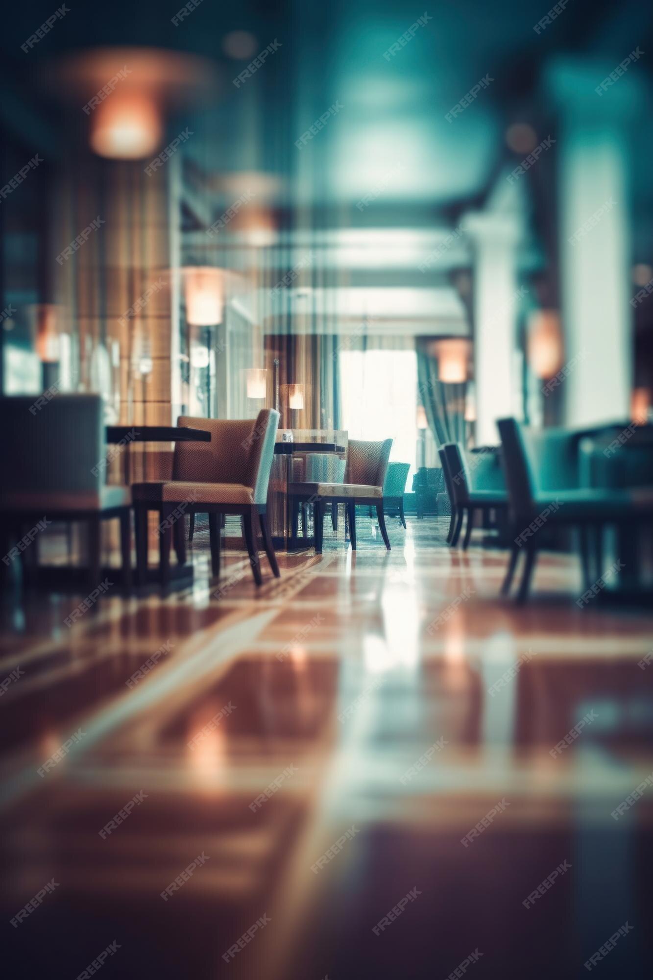 Premium Ai Image Interior Of A Defocused Corridor Of A Hotel