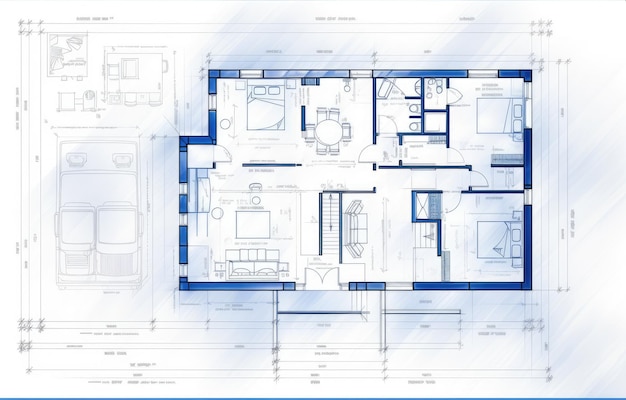 interior design home project and house architecture plan