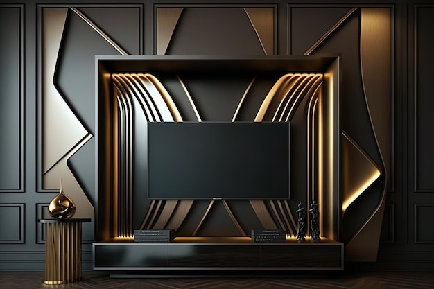 Interior design ideas for a contemporary TV wall unit