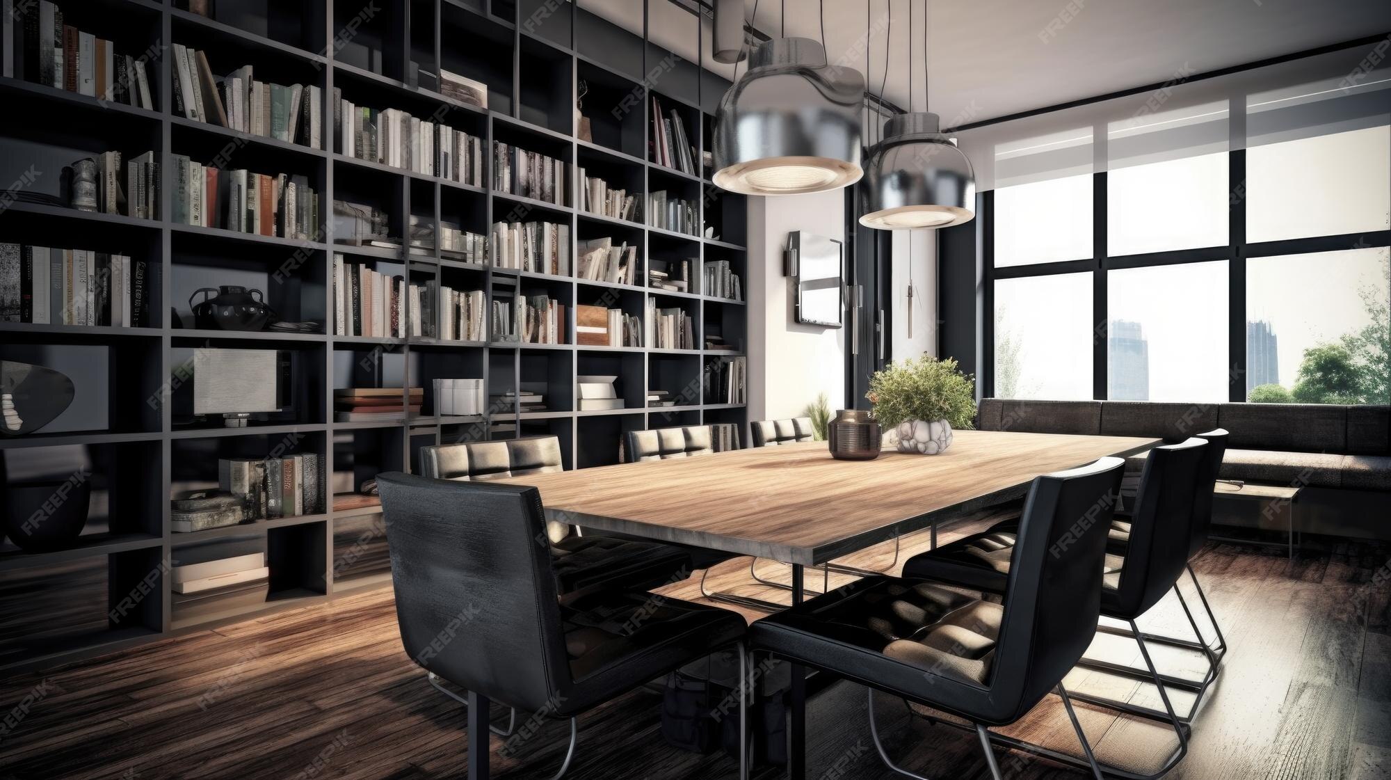 Premium Photo | Interior design inspiration of modern industrial style