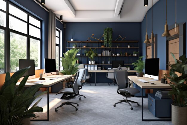 Interior design office organization Created with generative AI technology