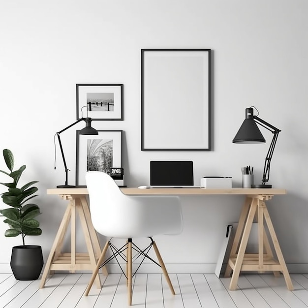 Interior design office view scandinavian minimal interior arts arch pc software