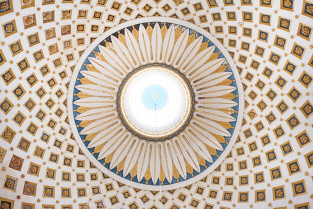 Interior detail of the dome of the Rotunda of Mosta Malta