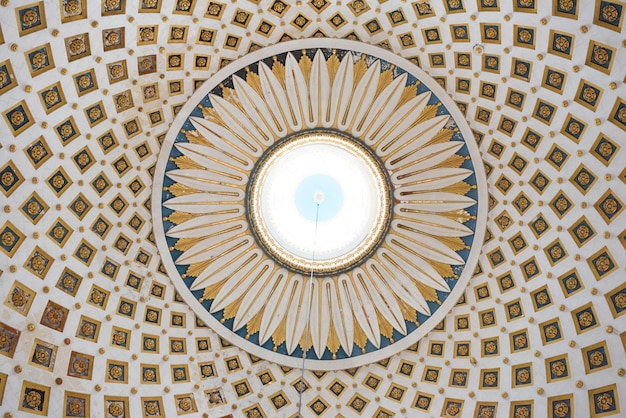 Foto dettaglio interno della cupola della rotonda di mosta malta