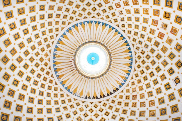 Interior detail of the dome of the Rotunda of Mosta Malta