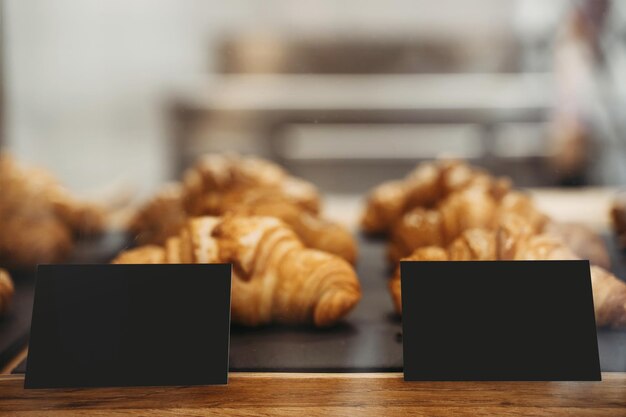 Interior details at the bakery and coffee shop