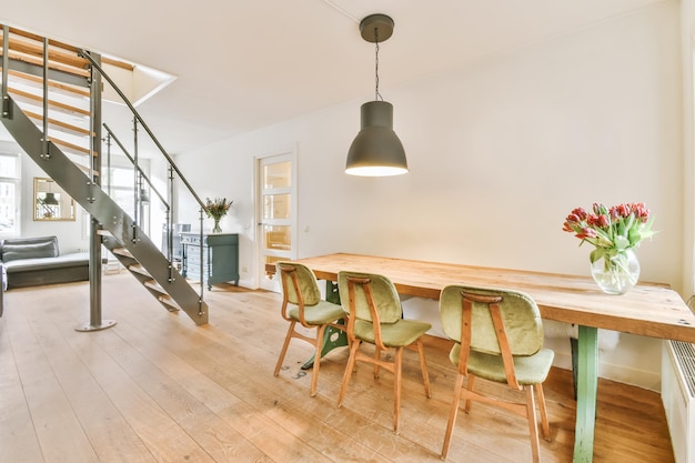 Interior of dining room