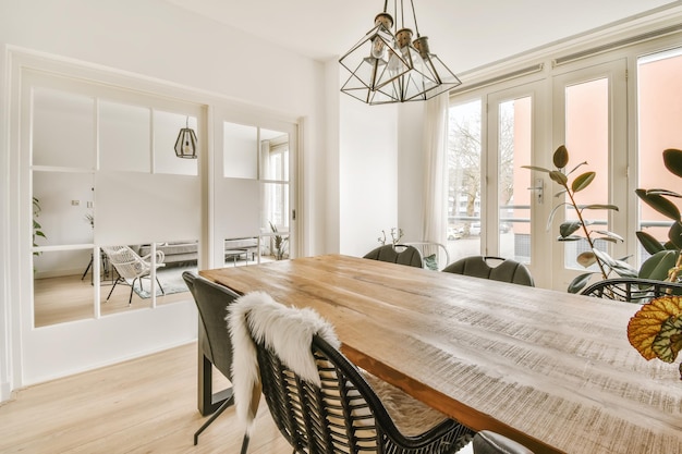 Interior of dining room