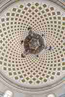 Photo interior of the dome of the mosta rotunda malta