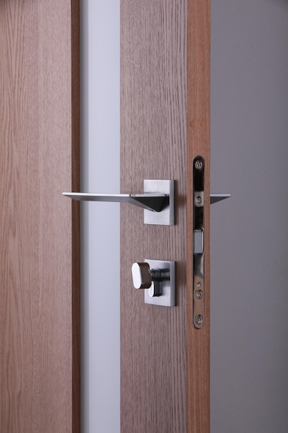 Interior door beautiful canvas expensive fittings made of\
natural veneer door fittings