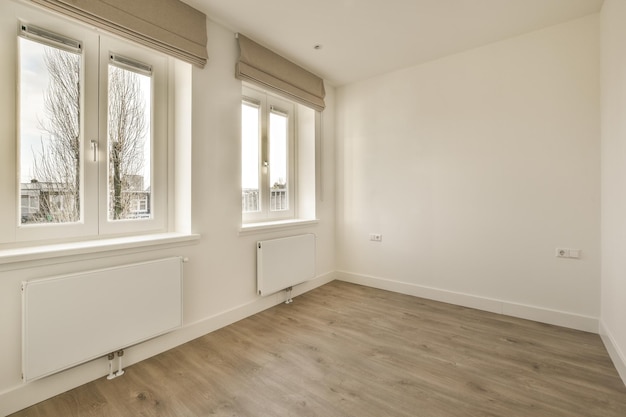 Interior of empty room in a new house