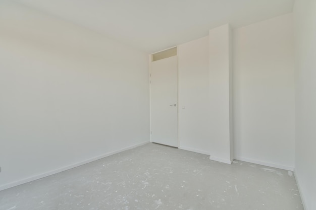 Interior of empty room with windows