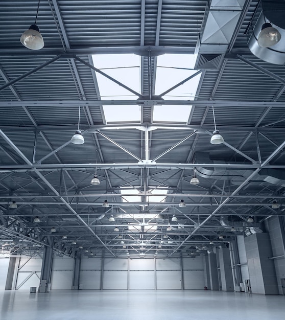 Interior of empty warehouse