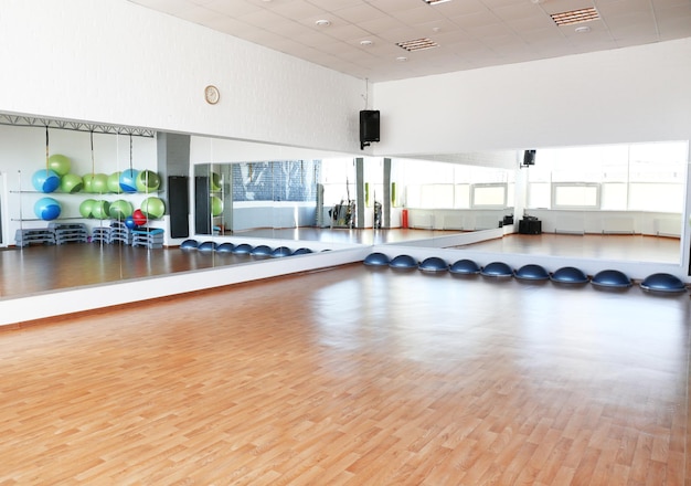 Interior of fitness club
