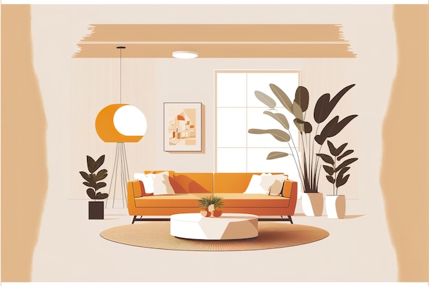 Interior flat illustration