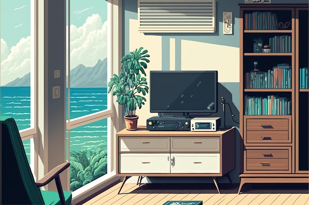 Interior flat illustration