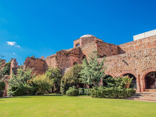 Interior garden of rafael coronel museum in zacatecas mexico