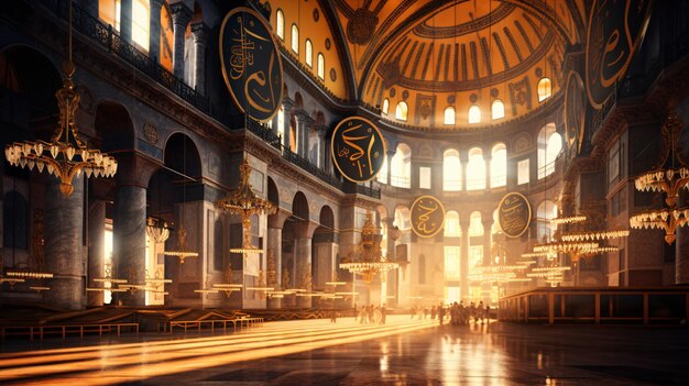 Interior of the Hagia Sophia