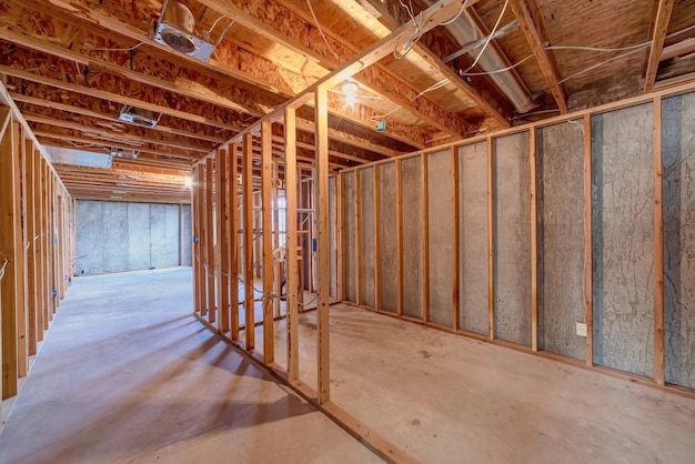 Interior of a halfconstructed private house