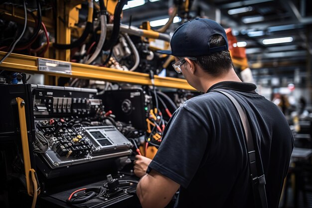 Interior of a heavy industry machinebuilding plant