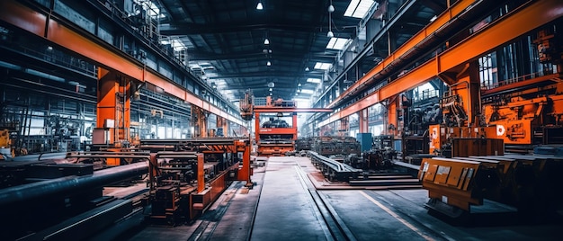 Interior of a heavy industry machinebuilding