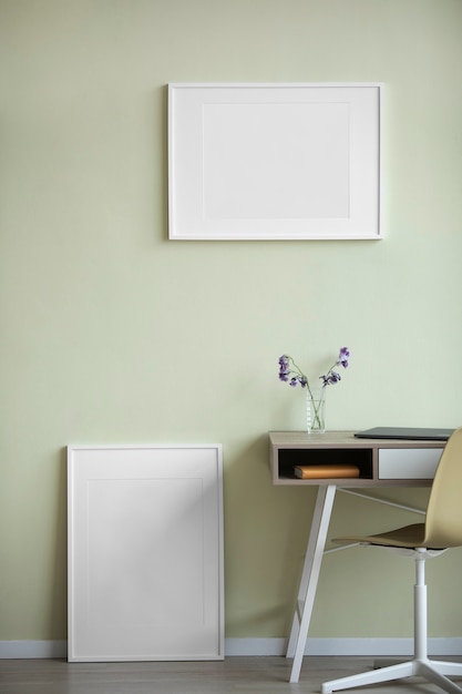 interior home decor with photo frame