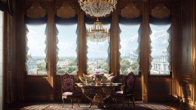 The interior of the house from the movie the princess and the frog