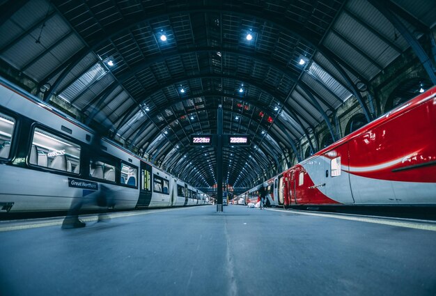 Foto interno della città illuminata