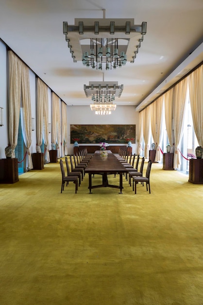 Interior of the Independence Palace in Ho Chi Minh City Vietnam